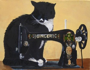 The cat and the singer