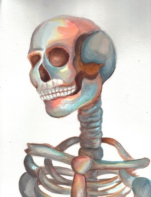Water Colour: Skeleton