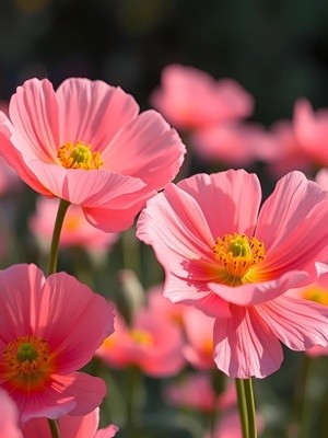Pink Flowers in Bloom