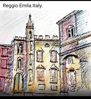 Urban sketch italy