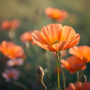 Vibrant Orange Poppies