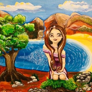 Big eye art girl