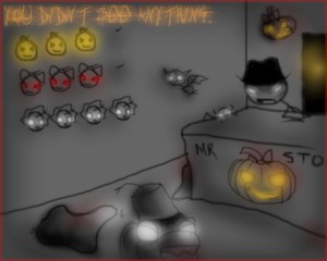 I saw nothing.