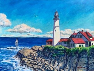 “Portland Head Light, Cape Elizabeth, Maine”