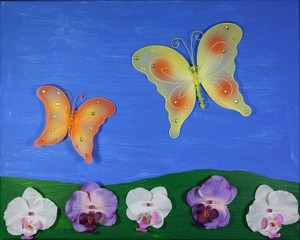 butterflies and flowers