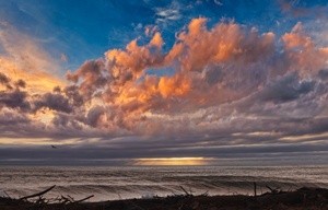 Napier. Sunrise After Cyclone Gabrielle 2