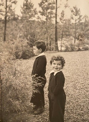 My brother and I, 1952