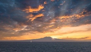 Sunset Over Rangitoto Island