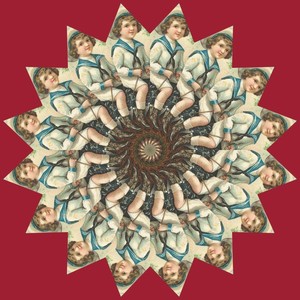 KALEIDOSCOPE VICTORIAN BOY ORNAMENT