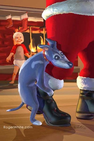 Santa Dog