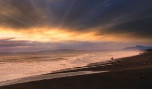 Napier. Sunrise After Cyclone Gabrielle 3