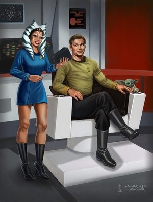 StarTrek Captain Kirk and Ahsoka