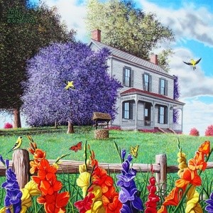 Springtime at the Old Farm House