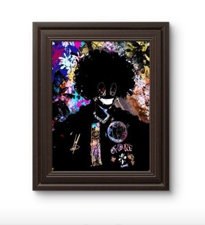 Of Course We Ghetto Flowers (Framed)