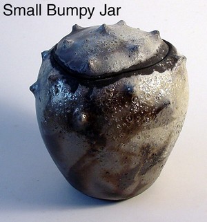 Small Bumpy RAKU Jar