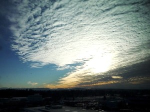 Cloud-filled sky