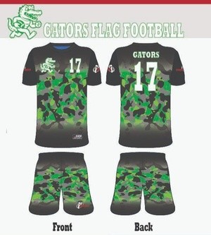 Gators FF Uniform Camo Neon Green Fade to black