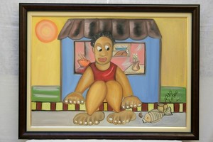 Boy collector of alms