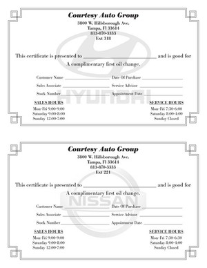 FormsOilChangeCerts