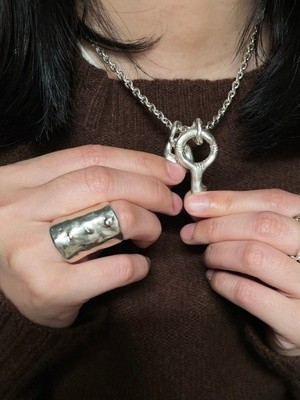 a metal key