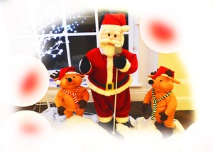 Santa and bears