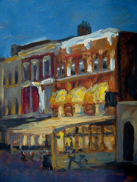 Cafe in the Hague (luden in the plein)