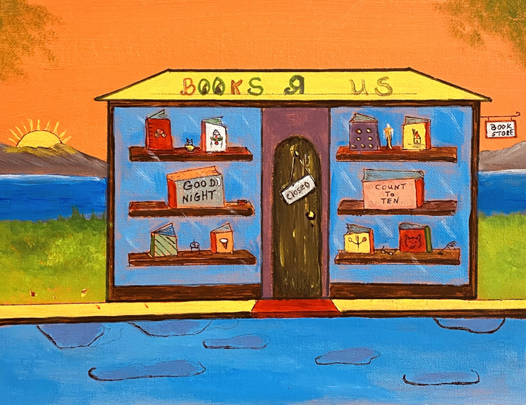 10 Books in Book Store Closed