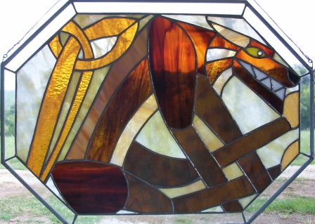 Celtic Wolf Panel