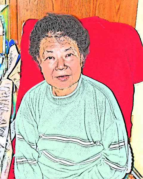 Water colored my mom.