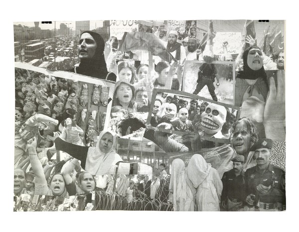 Newspaper collage/Global Strife #2