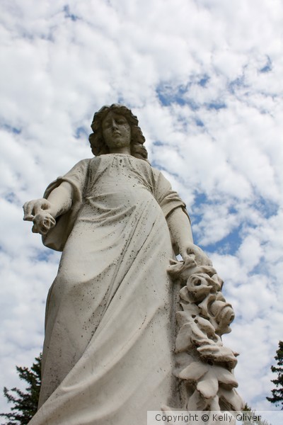 against the clouds