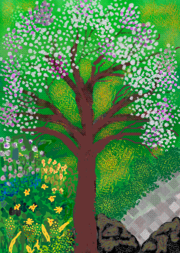 purple tree