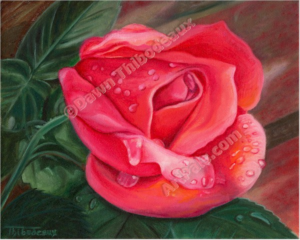 Mourning Dew Rose