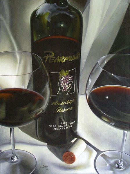 (18 x 24 Red Wine Painting)