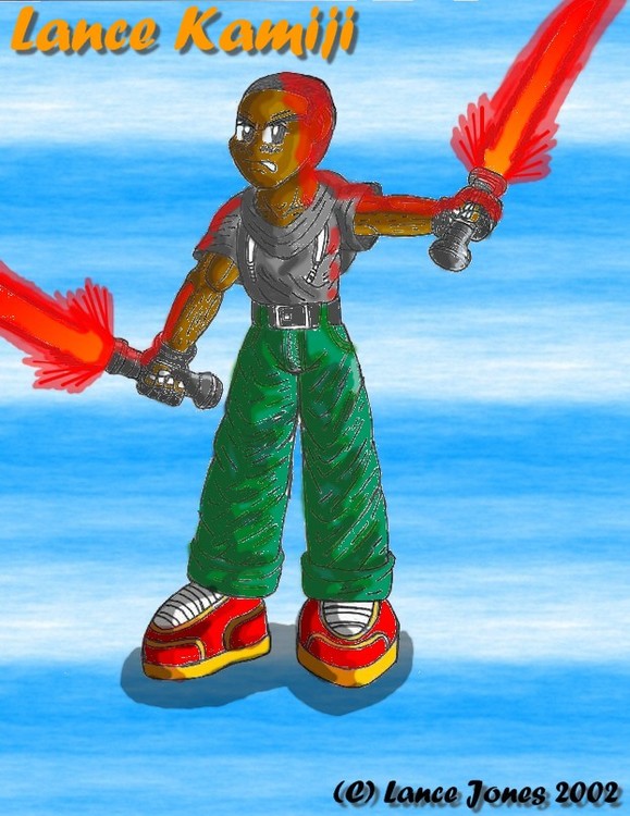 Dual Wielding Cyber Katana Delta 2002.