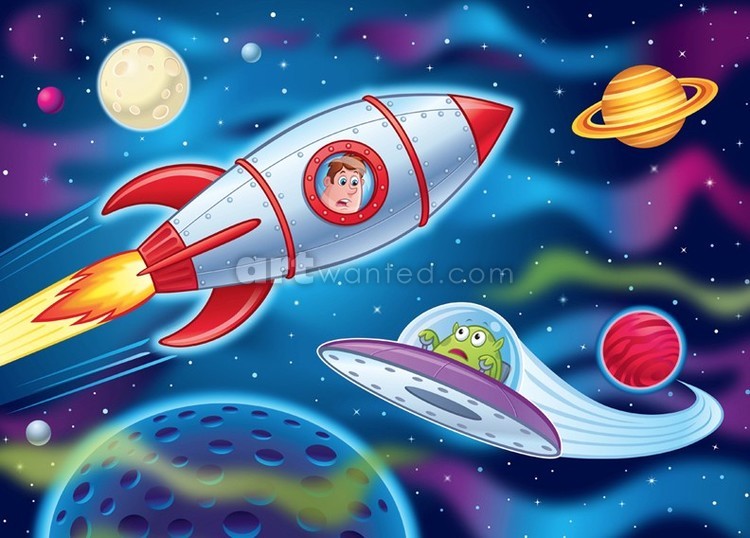 Kid Sees Alien in Space