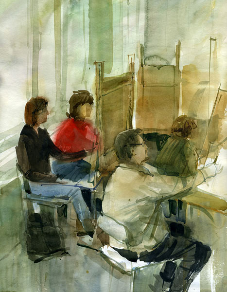 In the studio
