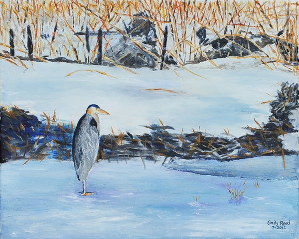 Heron in Winter