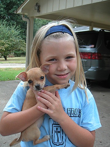 Her new puppy