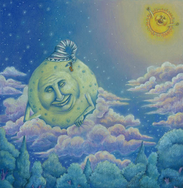 The Moon Goes to Sleep