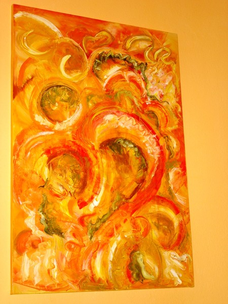 Orange life, 70 X 102 cm