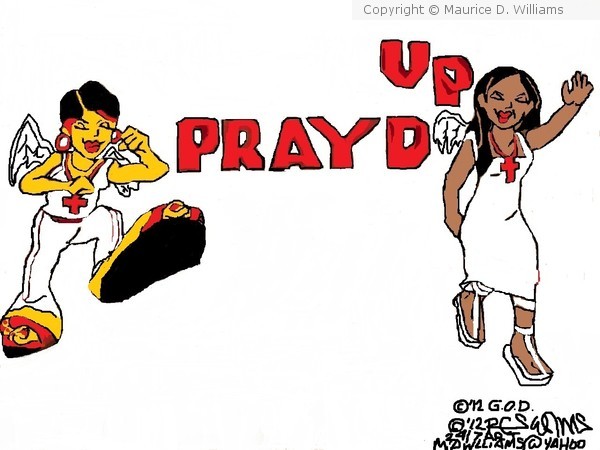 Prayd-Up t-shirt(c)12 Maurice D.Williams
