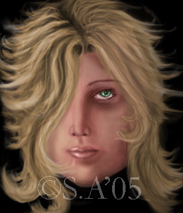A woman's face