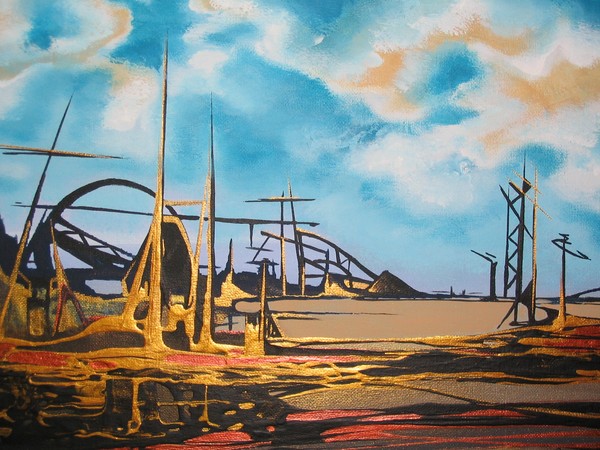 Cloudy Sky Over The Deserted Place