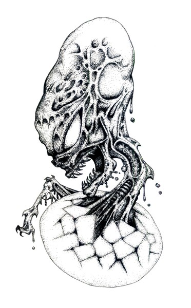 alien egg bnw