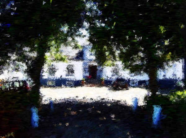 Lerbaek Manor House Impressionist Painting