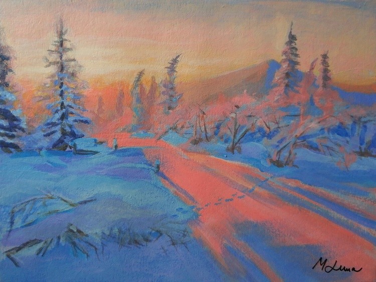 Winter sunset