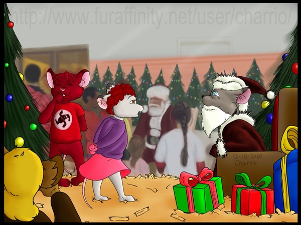 Meeting Santa Mouse