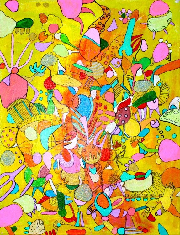Colorful abstract art by Veera Zukova