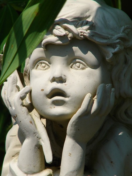 Salvation-A garden cherub